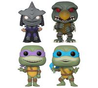 Funko Pop Lotto Bundle Di 4 TMNT - Donatello, Leonardo, Shredder, Tokka