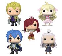 Funko Pop Lotto Bundle Di 5 Fairy Tail - Erza, Jellal, Laxus, Mavis, Mirajane