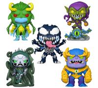 Funko Pop Lotto Bundle Di 5 Marvel Monster Hunters - Loki, THANOS, VENOM E Altro