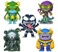 Funko Pop Lotto Bundle Di 5 Marvel Monster Hunters - Loki, THANOS, VENOM E Altro