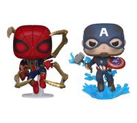 Funko Pop Lotto Pacchetto Di 2 Marvel Avengers Endgame - Captain America, Ferro