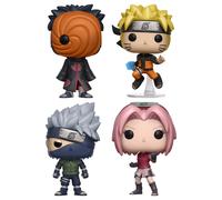 Funko Pop Lotto Pacchetto Di 4 Naruto Shippuden - Kakashi Sakura Tobi Rasengan