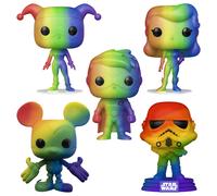 Funko Pop Lotto Pacchetto Di 5 Dc Disney Star Wars Pride Harley Quinn, E Più