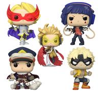 Funko Pop Lotto Pacchetto Di 5 My Eroe Accademia - Fatgum, Hawks, Jiro, Yuga, &