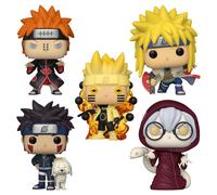 Funko Pop Lotto Pacchetto Di 5 Naruto Shippuden - 6-Path-Sage,Minato,Pain & Più