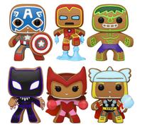 Funko Pop Lotto Pacchetto Di 6 Marvel Zenzero - Captain America Hulk Thor & Più