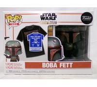 Funko Pop Magliette Star Wars The Mandalorian Piccolo Boba Fett T- & Figura Set