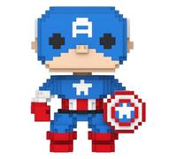 Funko Pop! Marvel 8-Bit - Capitan America - Marvel Comics - Figura in vinile da collezione - Idea regalo - Merchandise ufficiale - Giocattoli per bambini e adulti - Fan dei fumetti - Figura modello