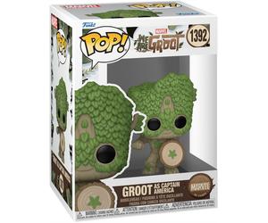 FUNKO POP Marvel 85th We Are Groot as Captain America 1392 - Guardians Of ...