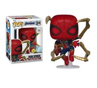 FUNKO POP MARVEL ENDGAME 574 IRON SPIDER WITH GAUNTLET GLOWS IN THE DARK FIGURE