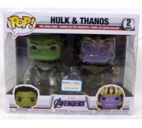 Funko Pop Marvel Avengers Endgame 2-Pack Hulk Thanos Esclusiva Barnes & Noble