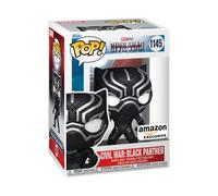 Funko Pop! Marvel: Civil War Build A Scene - Black Panther 3rd - Captain America - Capitan America - Esclusiva Amazon - Figura in Vinile da Collezione - Idea Regalo - Merchandising Ufficiale