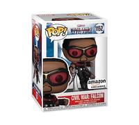 Funko Pop! Marvel: Civil War Build A Scene - Falcon - Captain America - Capitan America - Esclusiva Amazon - Figura in Vinile da Collezione - Idea Regalo - Merchandising Ufficiale - Movies Fans