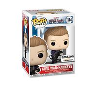 Funko Pop! Marvel: Civil War Build A Scene - Hawkeye 2nd - Captain America - Capitan America - Esclusiva Amazon - Figura in Vinile da Collezione - Idea Regalo - Merchandising Ufficiale - Movies Fans