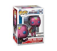 Funko Pop! Marvel: Civil War Build A Scene - Vision 1st - Captain America - Capitan America - Esclusiva Amazon - Figura in Vinile da Collezione - Idea Regalo - Merchandising Ufficiale - Movies Fans