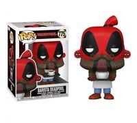 FUNKO POP MARVEL DEADPOOL 30TH - COFFEE BARISTA DEADPOOL (775) FIGURE BEARD MAN