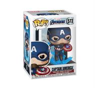 Funko - Pop Marvel: Endgame- Capt A W/brokenshield&mjolnir Funko