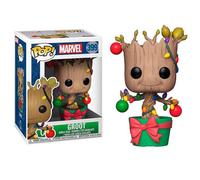 FUNKO POP MARVEL HOLIDAY - (399) GROOT W / LIGHTS LED FIGURE LUCI NATALE 9CM