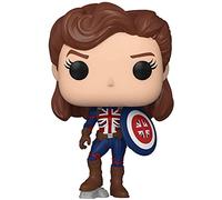 Funko Pop! Marvel: Marvel - What If- Captain Carter - Marvel What If - Figura in Vinile da Collezione - Idea Regalo - Merchandising Ufficiale - Giocattoli per Bambini e Adulti - TV Fans