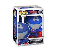 Funko Pop! Marvel Mech-cap. Captain America Comics Vinyl - Marvel Comics - Fumetti Marvel - Figura in Vinile da Collezione - Idea Regalo - Merchandising Ufficiale - Giocattoli per Bambini e Adulti