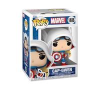 Funko Pop! Marvel: SGGV - Captain Capt. America Gwen Gwen - Marvel Comics - Fumetti Marvel - Figura in Vinile da Collezione - Idea Regalo - Merchandising Ufficiale - Giocattoli per Bambini e Adulti