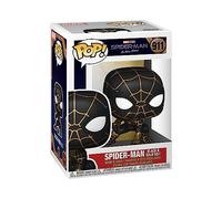 SPIDERMAN NO WAY HOME Action Figure SPIDER MAN VESTITO NERO E ORO FUNKO POP...