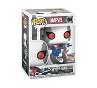 Funko POP! Marvel: Spider-Man Bug-Eyes Armor - (White/Blue) , Convention - Marvel Comics - Fumetti Marvel - Esclusiva Amazon - Figura in Vinile da Collezione - Idea Regalo - Merchandising Ufficiale