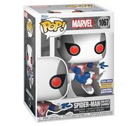 Funko POP! Marvel: Spider-Man Bug-Eyes Armor - (White/Blue) , Convention - Marvel Comics - Fumetti Marvel - Esclusiva Amazon - Figura in Vinile da Collezione - Idea Regalo - Merchandising Ufficiale