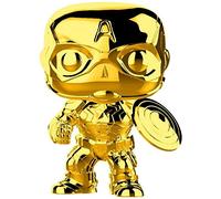 Pop Marvel 377 Captain America Chorme Gold Marvel Studios Avengers