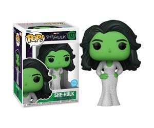 FUNKO POP MARVEL STUDIOS SHE HULK - (1127) SHE-HULK GALA DRESS GLITTER FIGURE