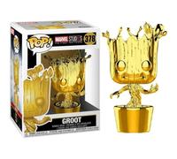 FUNKO POP MARVEL STUDIOS THE FIRST TEN YEARS (378) GROOT "GOLD CHROME" FIGURE