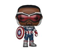 Funko Pop! Marvel: The Falcon & Winter Soldier - Captain Falcon America - The Falcon And The Winter Soldier - Figura in Vinile da Collezione - Idea Regalo - Merchandising Ufficiale - TV Fans