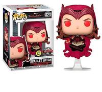Funko Pop Marvel WandaVision Scarlet Witch Ed Si illumina al buio - Figura in vinile - Altezza 9 cm circa
