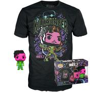 Funko POP Marvel What If Killmonger & Tee T-Shirt (Taglia M) Esclusivo NUOVO