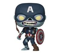 Funko Pop Marvel - What If - Zombie Captain America - Marvel What If- Figura in