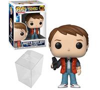 Funko Pop! Movies: Back to The Future - Marty in Puffy Vest Bundle with 1 PopShield Pop Box Protector