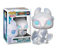 Funko Pop Movies Dragon Trainer 3 - (687) Light Fury Drago Bianco Furia Chiara