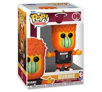 Funko Pop! NBA: Mascots - Miami - Burnie The Fireball - NBA Mascots - Figura in Vinile da Collezione - Idea Regalo - Merchandising Ufficiale - Giocattoli per Bambini e Adulti - Sports Fans