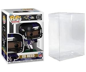Funko Pop! NFL Legends Ed Reed Baltimore Ravens Vinyl Figure #330, multicolore, 9,5 cm, con custodia protettiva compatibile