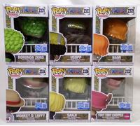 Funko Pop One Piece Cappello Di Paglia EE Exclusive Set Completo 6 Pz Nuovo