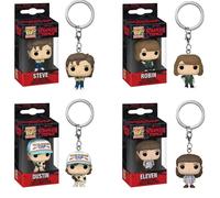 Funko Pop Pocket Pop Portachiavi Stranger Things Undici Robin Barb Steve Dustin Portachiavi Catena Modello Giocattolo Adulti Bambini Regalo Giocattoli