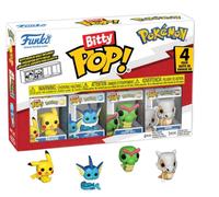 Funko Pop POKEMON Bitty 4 Pack 2.5cm Pikachu Vaporeon Caterpie Cubone