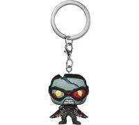 Funko Pop Portachiavi Marvel What If? - Zombie Falcon Figura In Vinile