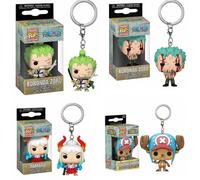 Funko POP Portachiavi tascabile One Piece Roronoa Zoro Yamato Chopper Bambole in vinile Action Figure Giocattoli di modello Regali di compleanno carvinali