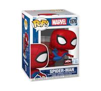 Funko Pop! Premium: Spider-Man - Spider-Man Leaning - Marvel Comics - Fumetti Marvel - Esclusiva Amazon - Figura in Vinile da Collezione - Idea Regalo - Merchandising Ufficiale - Superheroes Fans