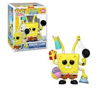 SPONGEBOB - POP FUNKO PREMIUM VINYL FIGURE - 2001 SPONGEBOB CLEANING 9CM FUNSIDE