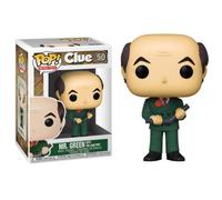 FUNKO POP RETRO TOYS - CLUE (50) MR. GREEN WITH THE LEAD PIPE VINYL FIGURE 9CM