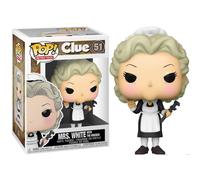 Funko Pop! Vinyl: Clue-Mrs. WhiteWhite with Wrench - Figura in Vinile da Collezione - Idea Regalo - Merchandising Ufficiale - Giocattoli per Bambini e Adulti - Figura da Collezione e da Esposizione