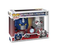 Funko Pop! Retro Toys: Transformers - Optimus Prime/Megatron 2 Pack - Metallico - Transformers Classic - Figura in Vinile da Collezione - Idea Regalo - Merchandising Ufficiale - TV Fans