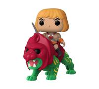 Funko Pop! Ride Deluxe: Masters Of The Universe - He-Man On BC - Flocked - I Dominatori Dell'universo - Figura in Vinile da Collezione - Idea Regalo - Merchandising Ufficiale - TV Fans